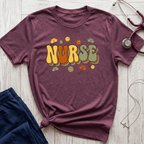 Groovy Bubble Letter Nurse T-Shirt
