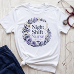 Nightshift Nurse Floral Moon T-Shirt