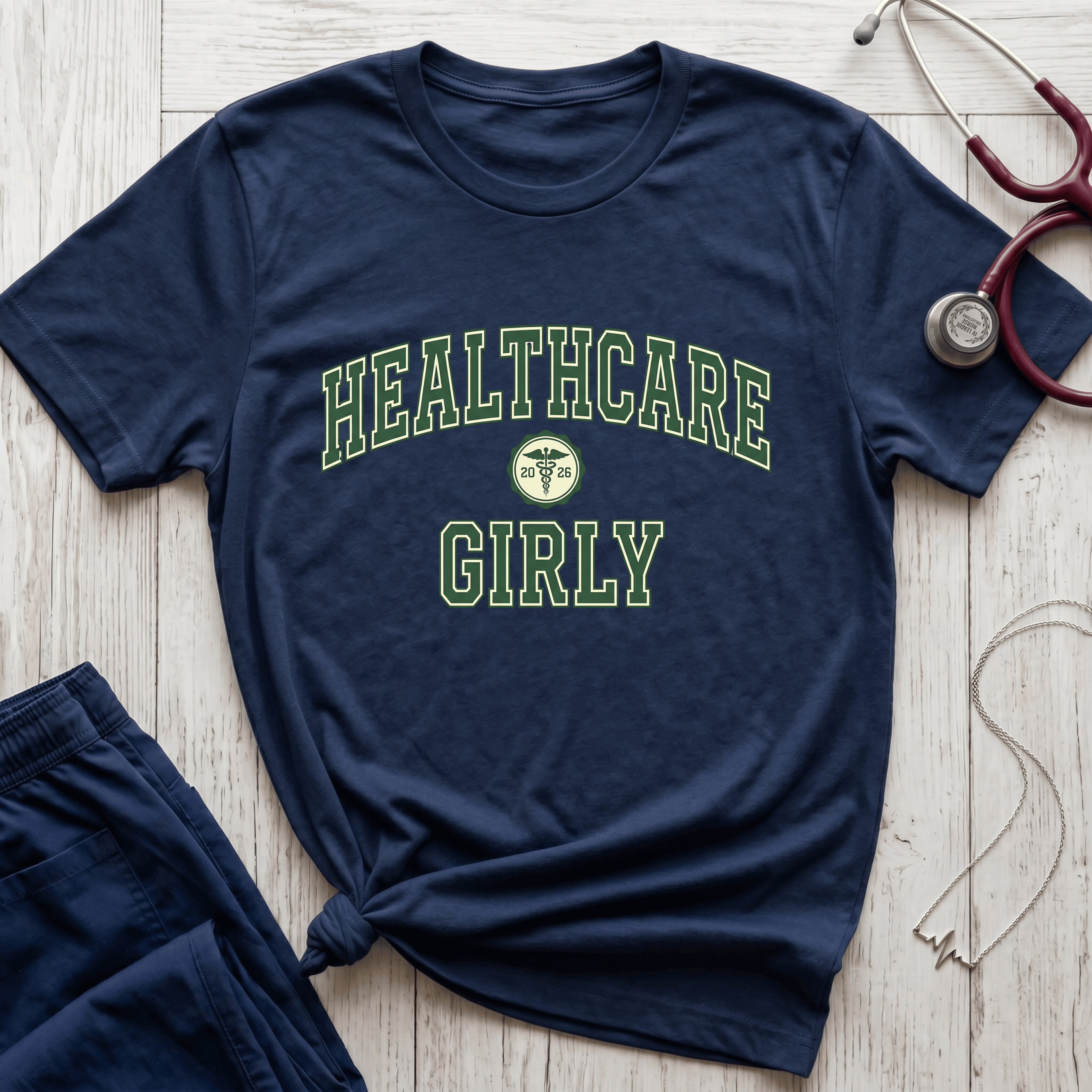 Green Healthcare Girly T-Shirt