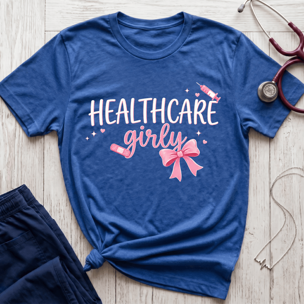 Pink Healthcare Girly T-Shirt