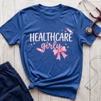 Pink Healthcare Girly T-Shirt