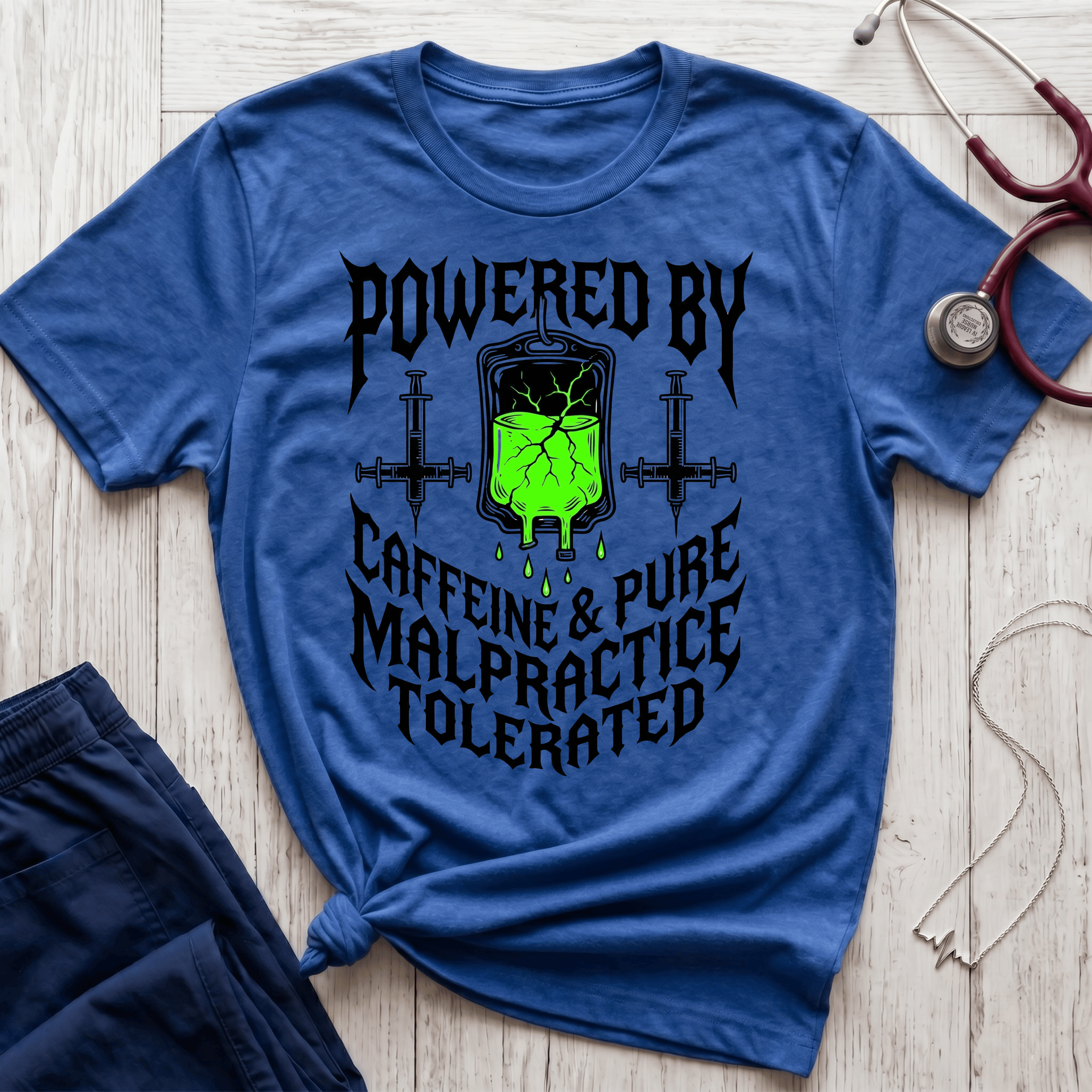 Caffeine and Malpractice T-Shirt
