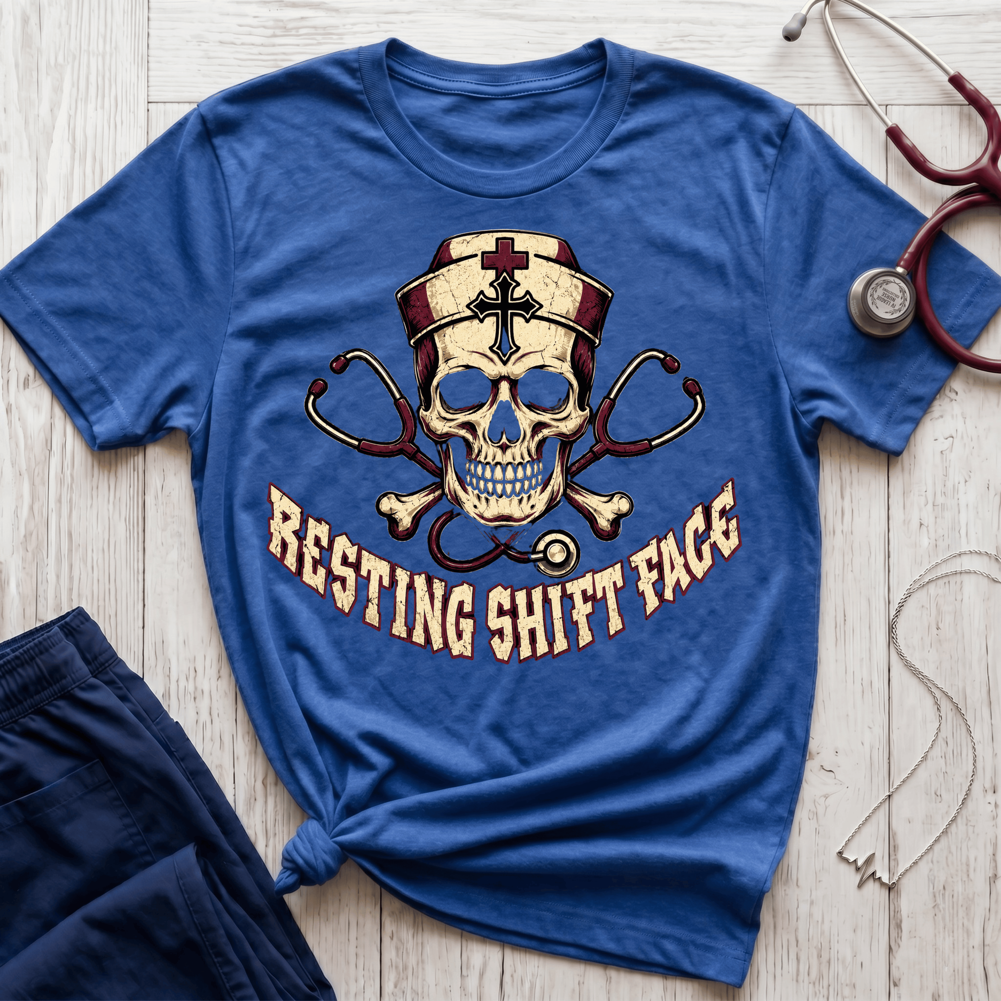 Resting Shift Face T-Shirt
