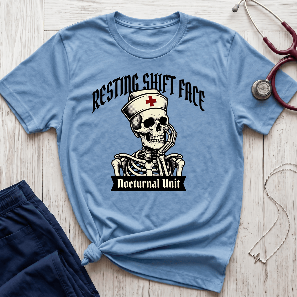 Nocturnal Resting Shift Face T-Shirt