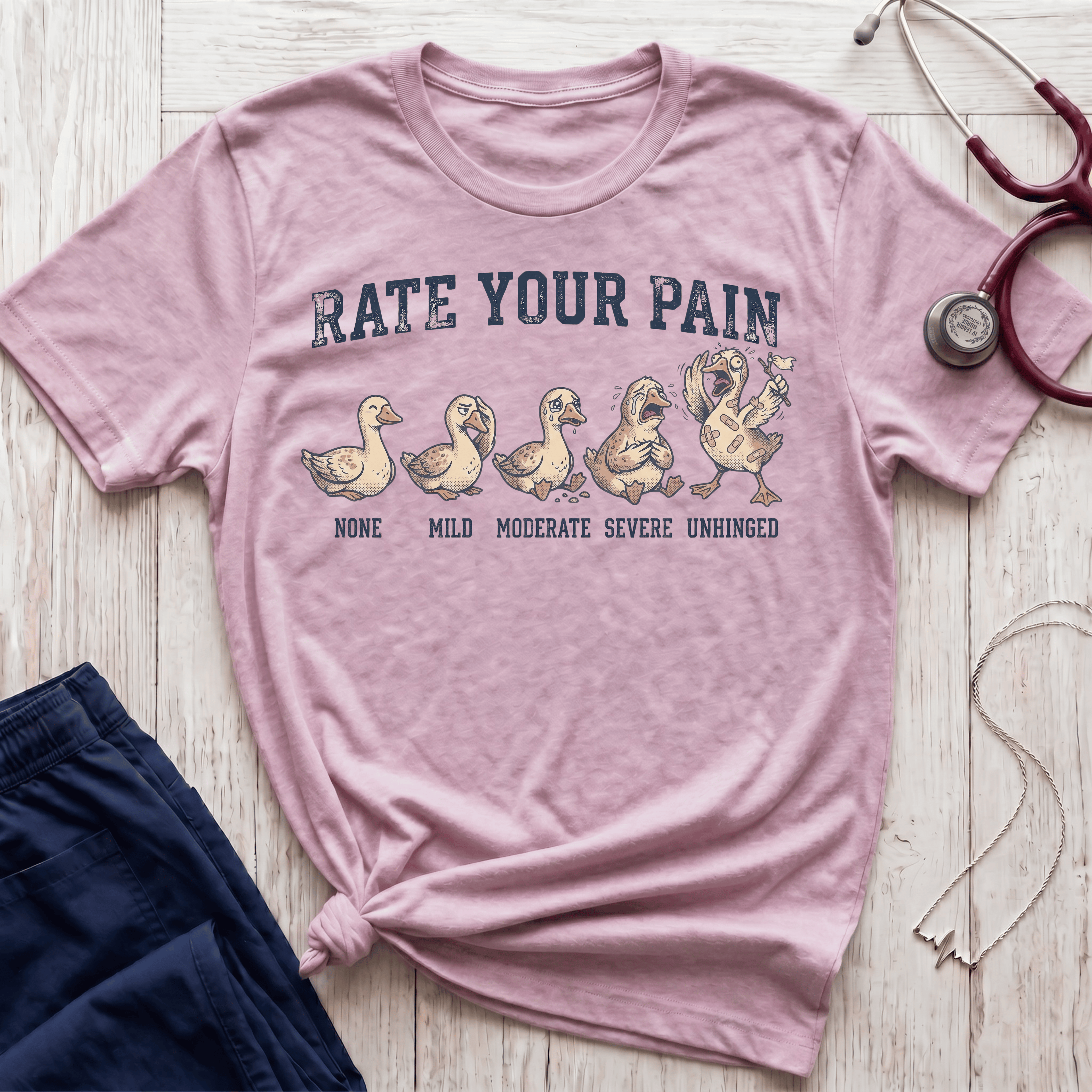 Rate Your Pain Goose T-Shirt