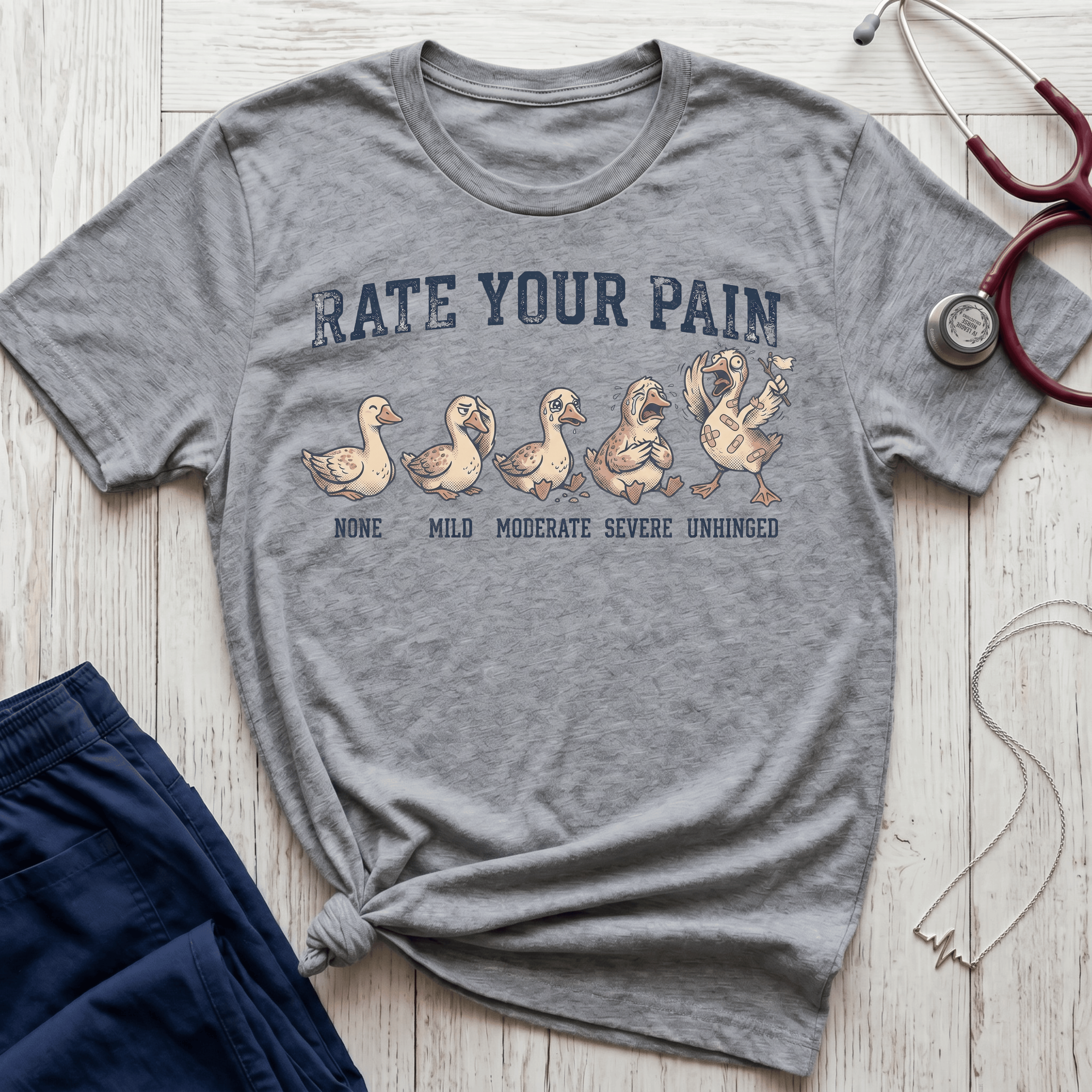 Rate Your Pain Goose T-Shirt