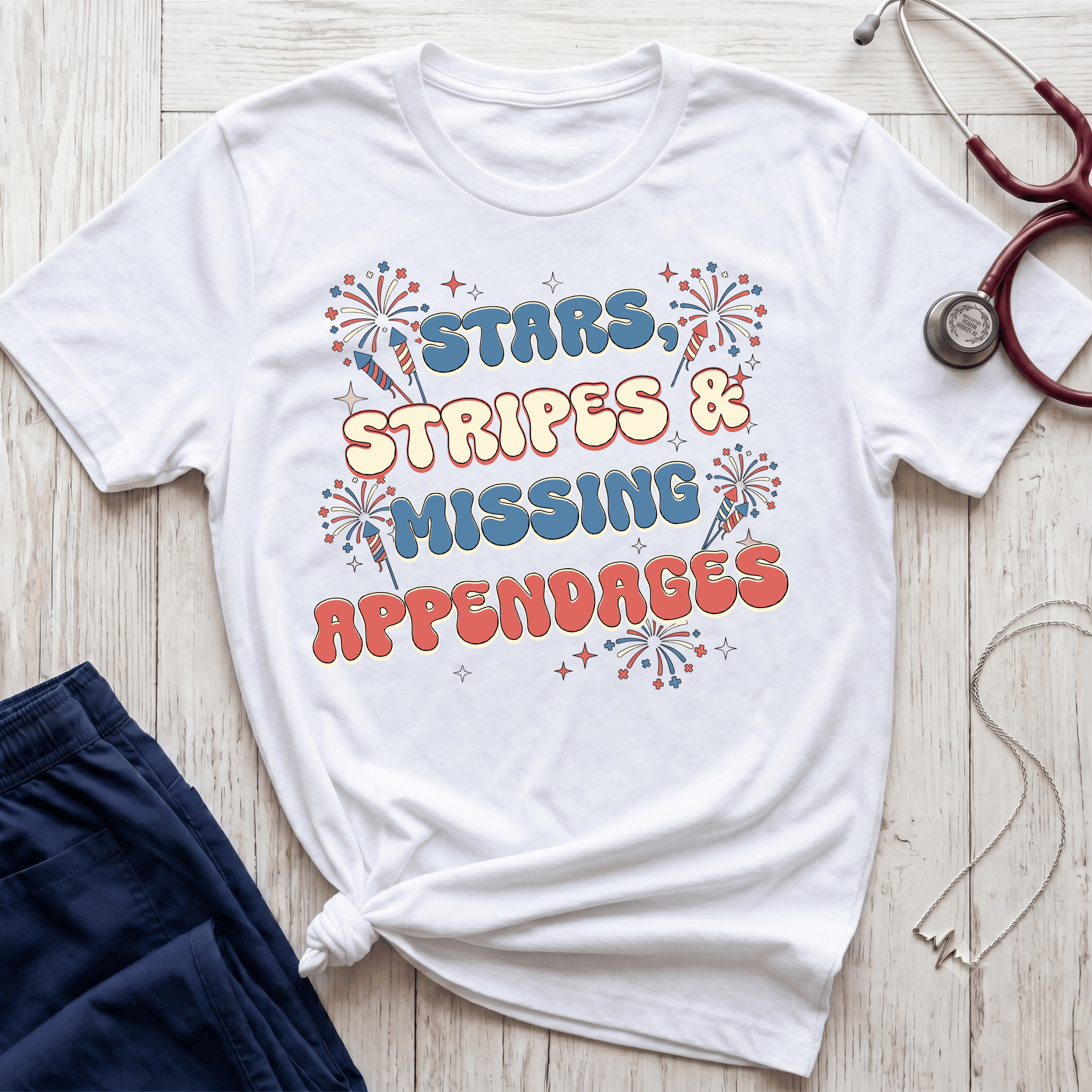 Stars Stripes and Missing Appendages T-Shirt