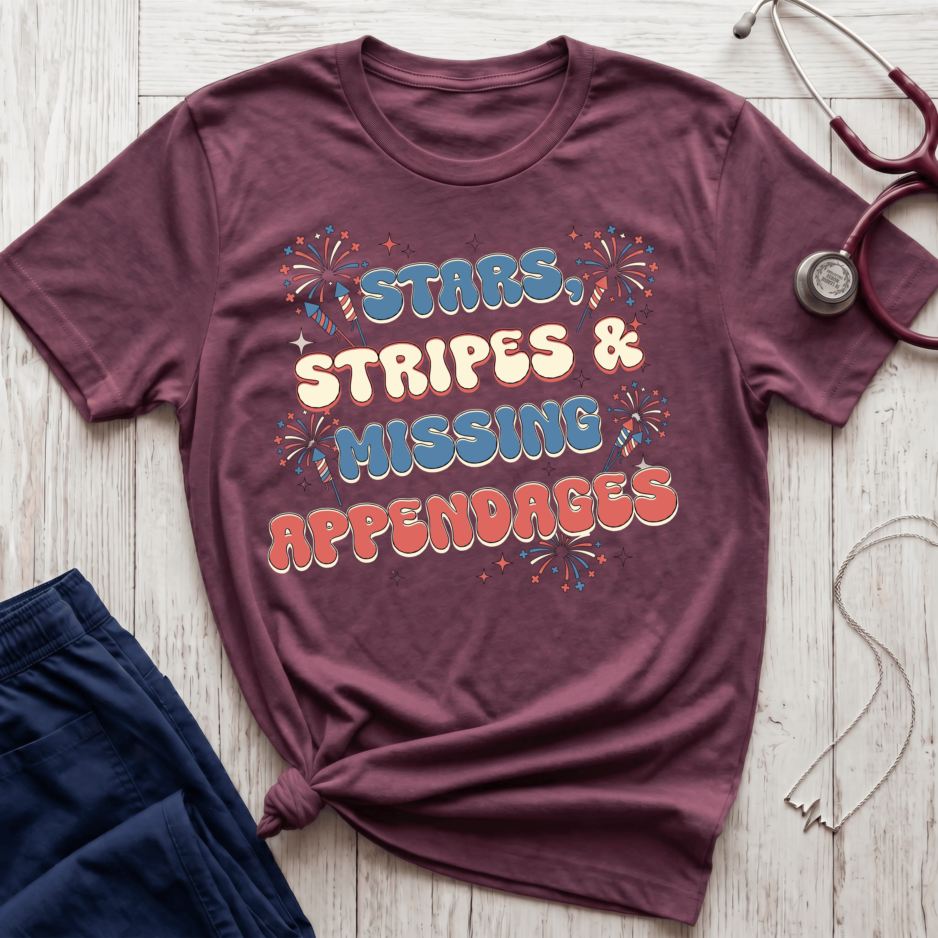 Stars Stripes and Missing Appendages T-Shirt