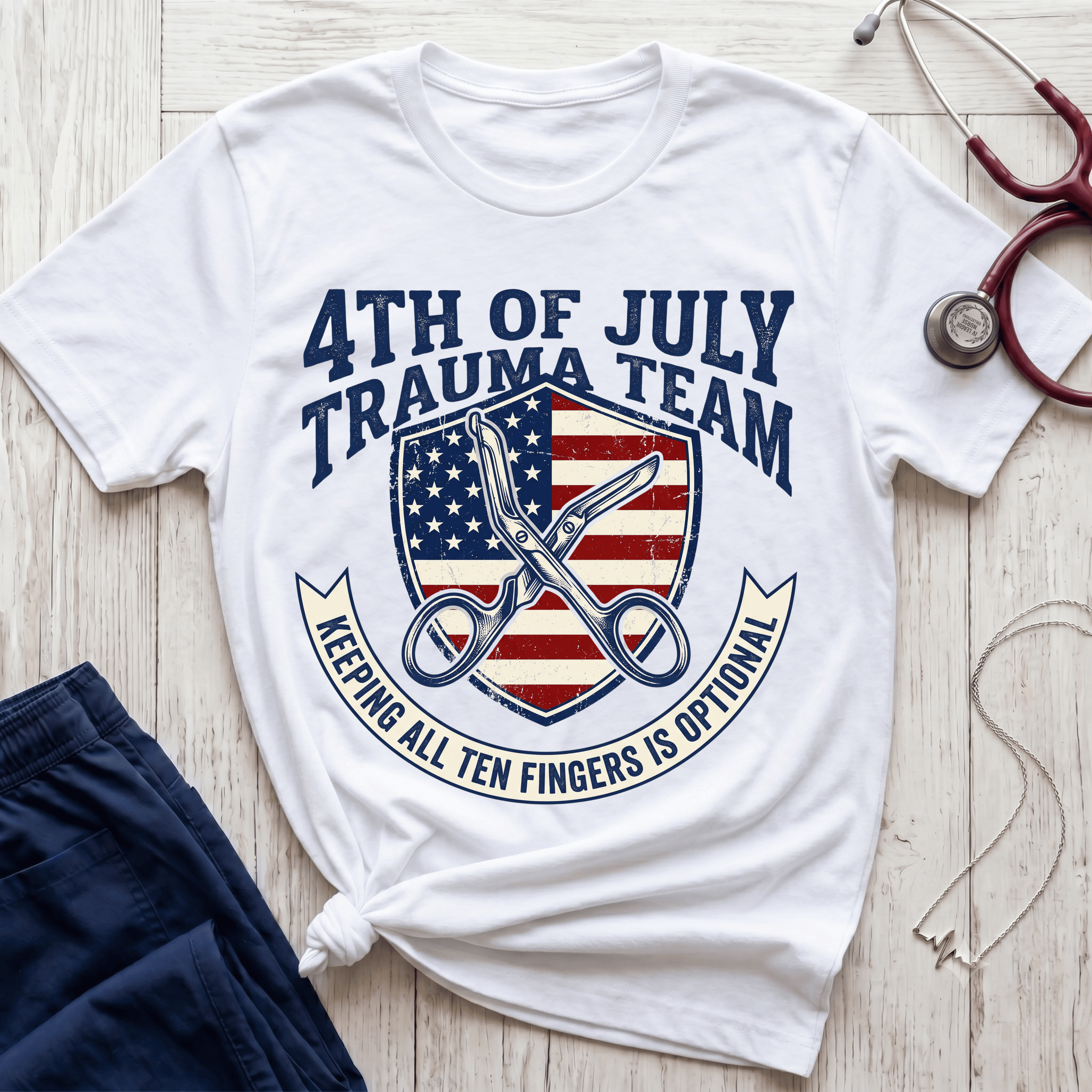 Stars and Stripes Trauma Team T-Shirt
