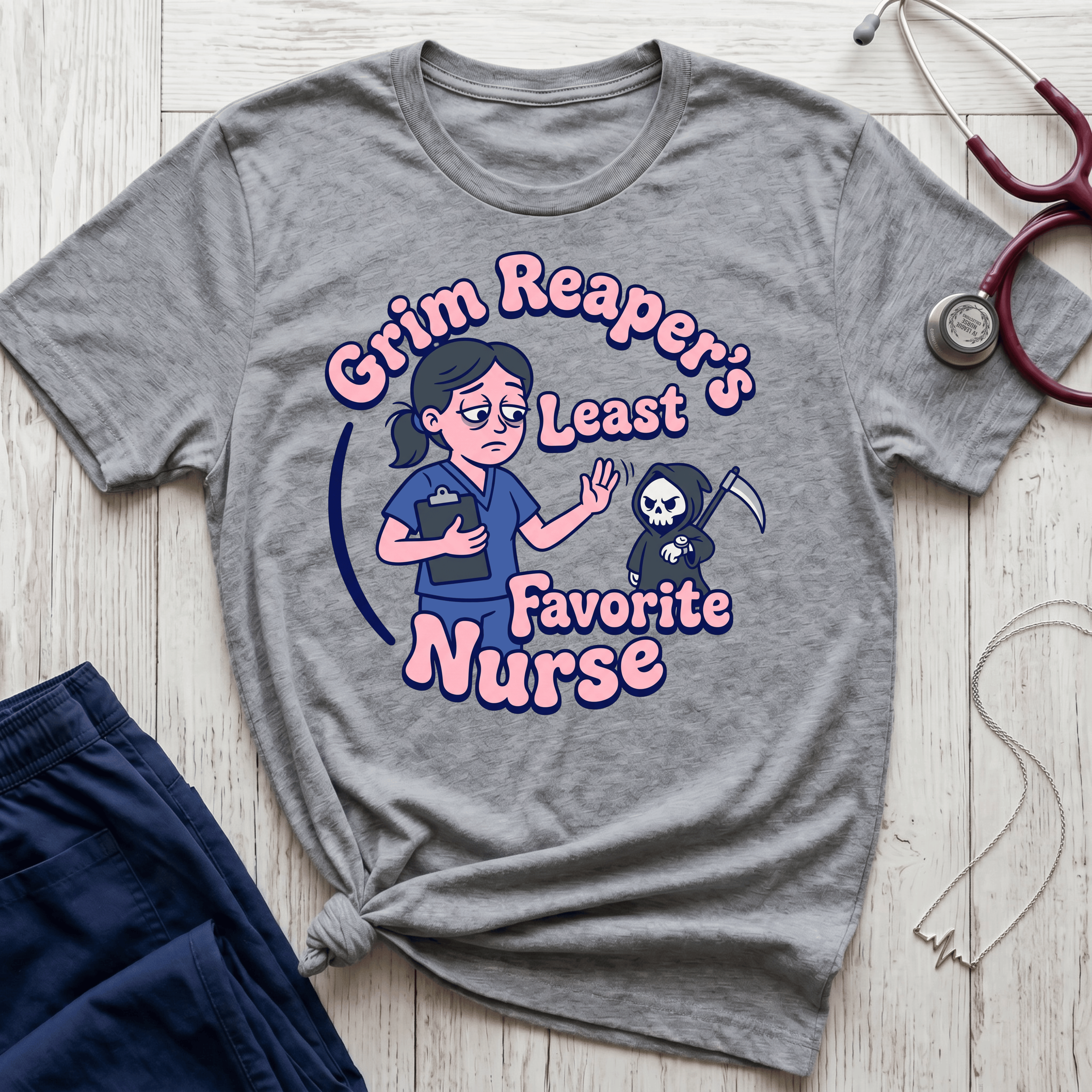 Grim Reaper's Least Favorite Nurse T-Shirt