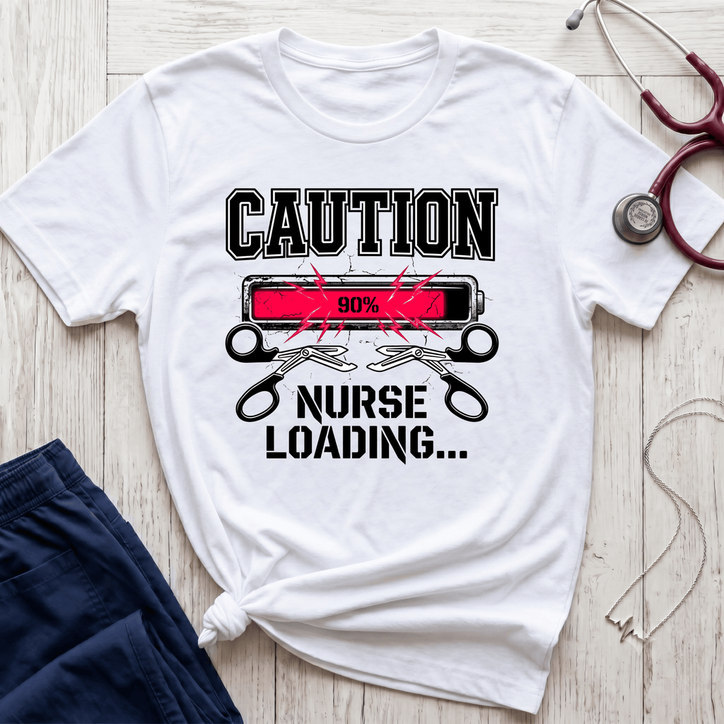 Caution Nurse Loading T-Shirt