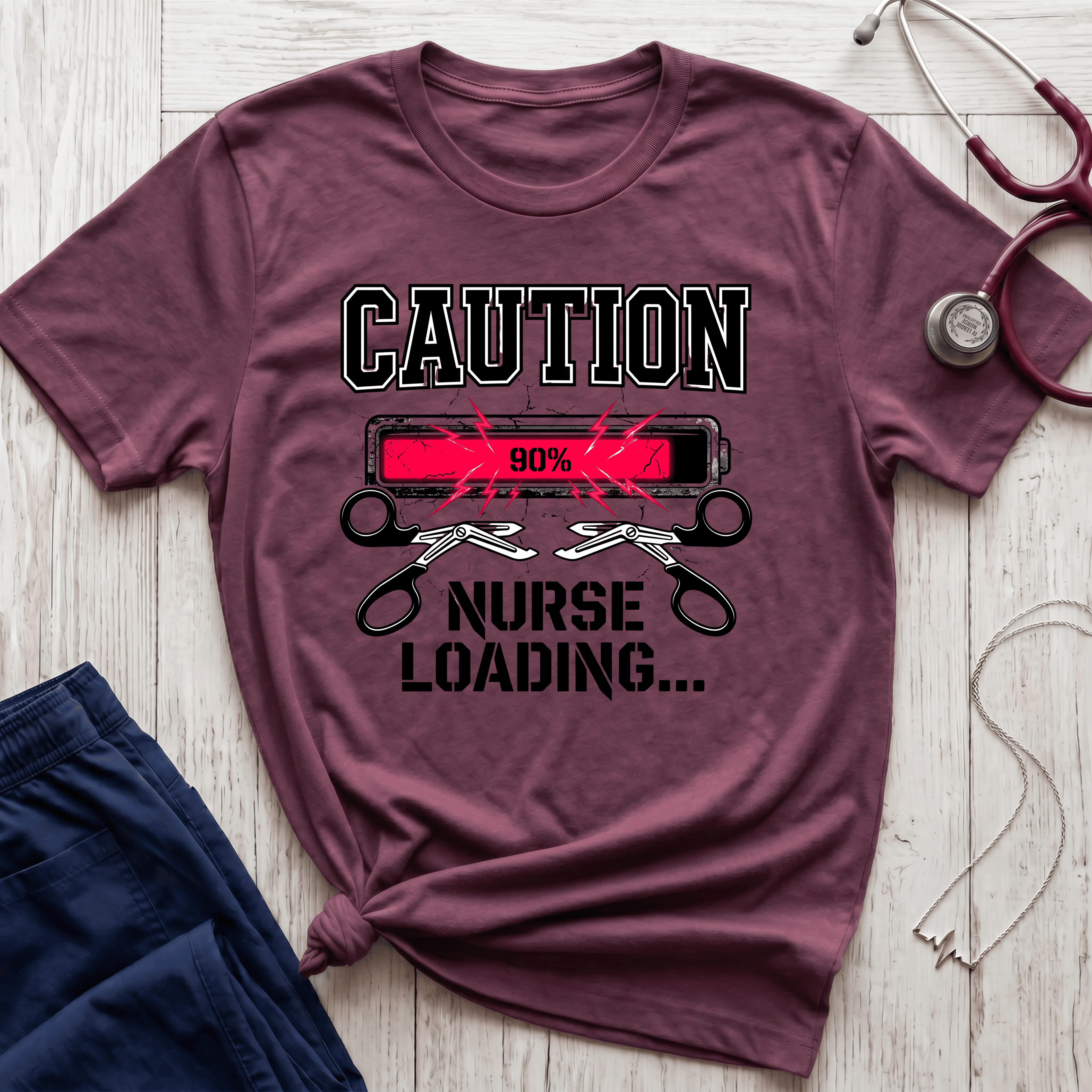 Caution Nurse Loading T-Shirt