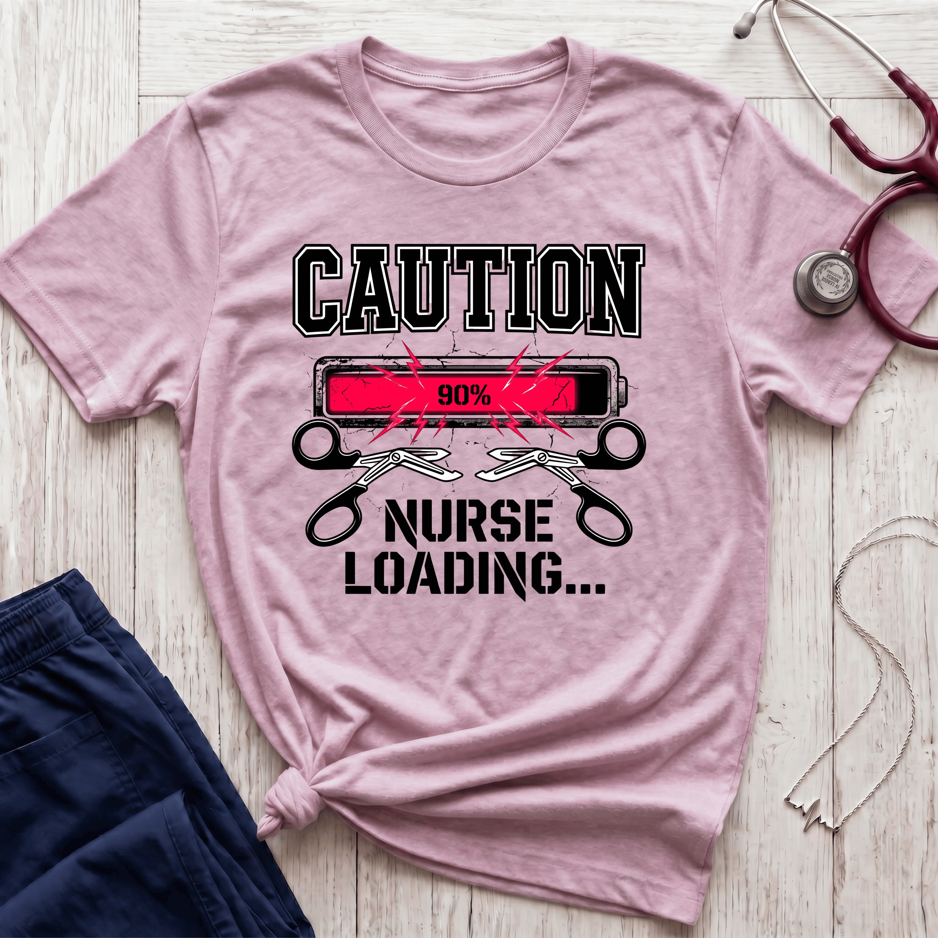 Caution Nurse Loading T-Shirt