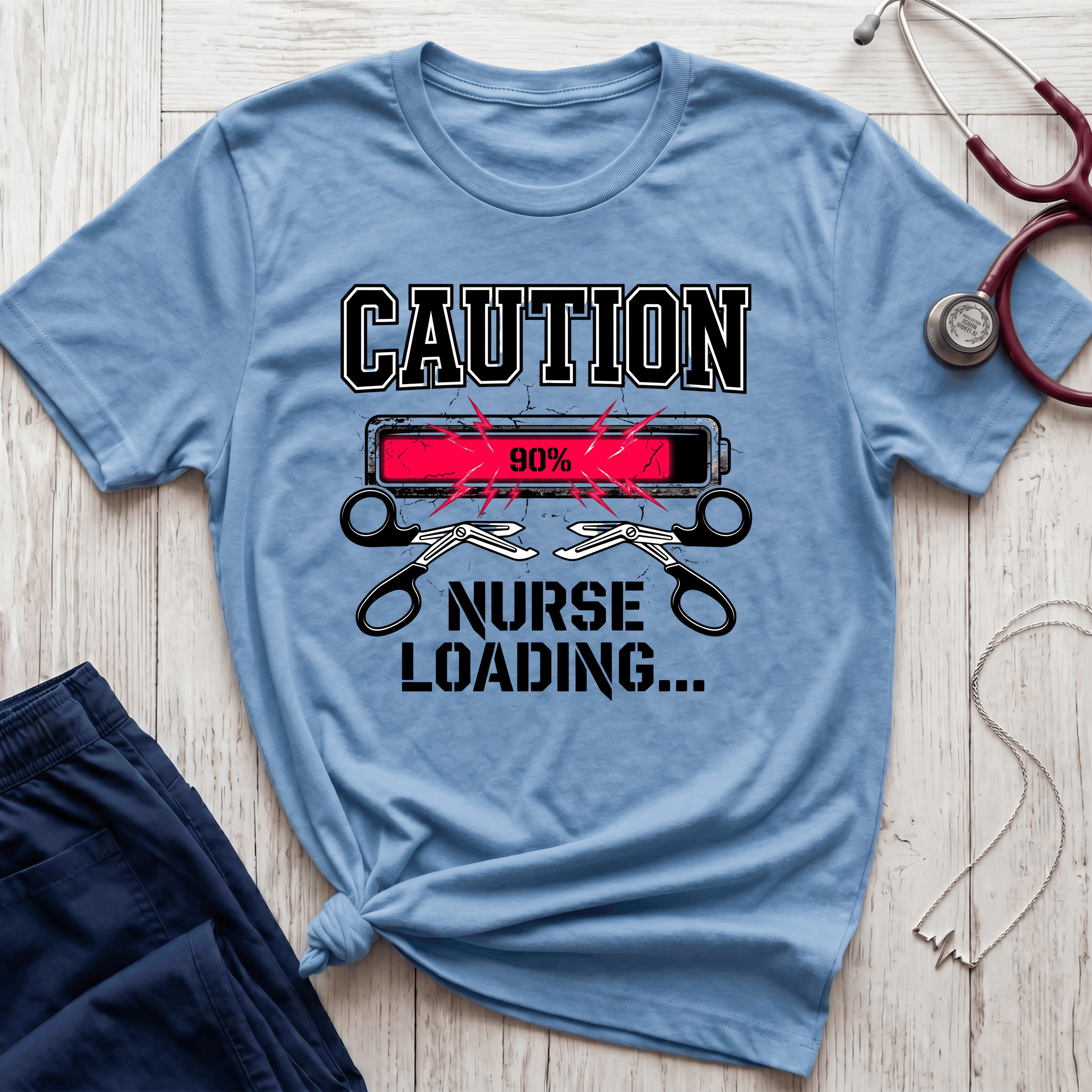 Caution Nurse Loading T-Shirt