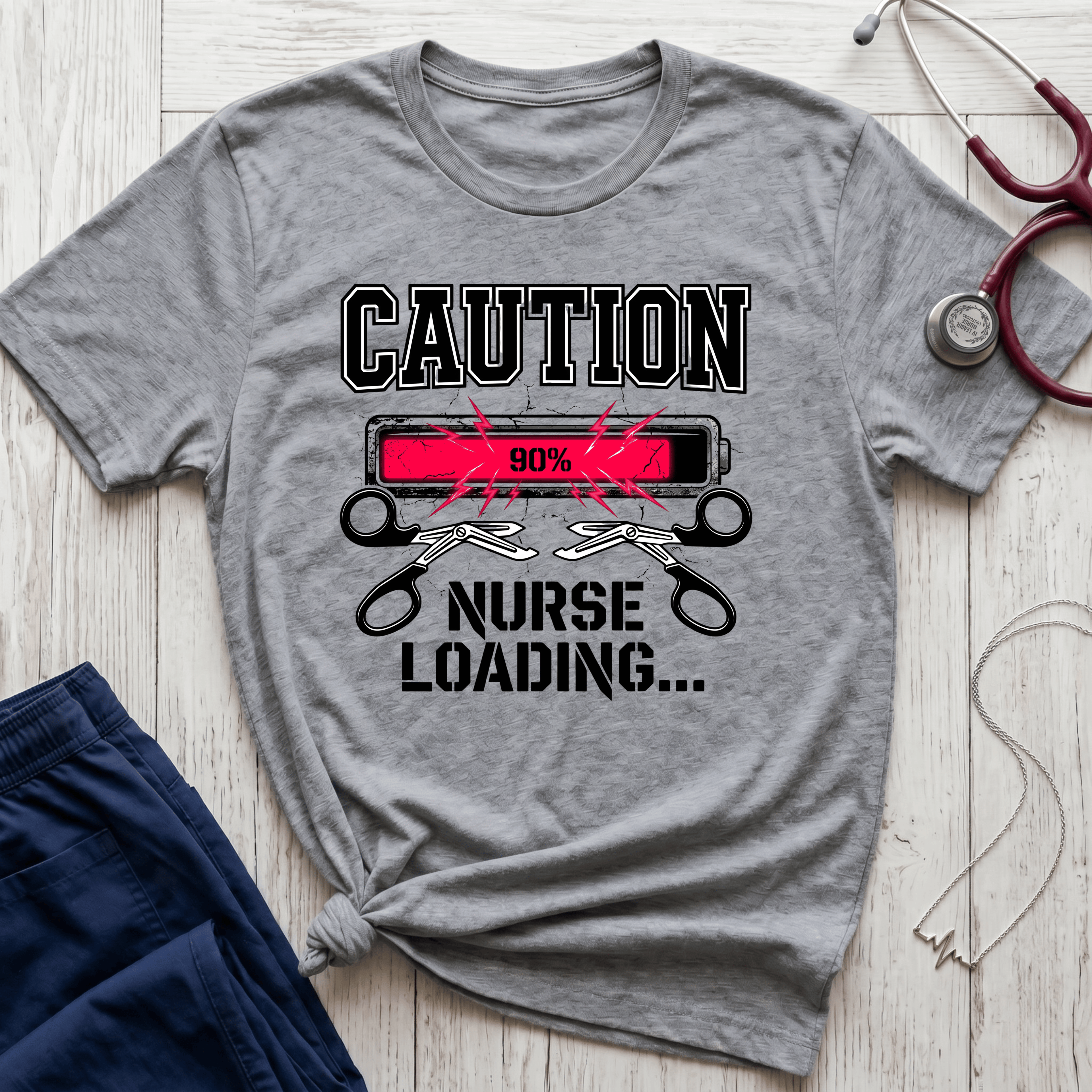 Caution Nurse Loading T-Shirt