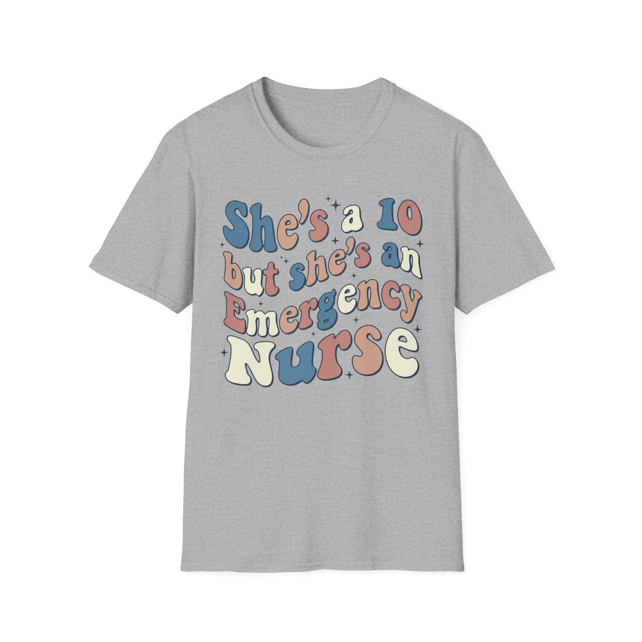 She's a 10 Emergency Nurse Sparkle T-Shirt