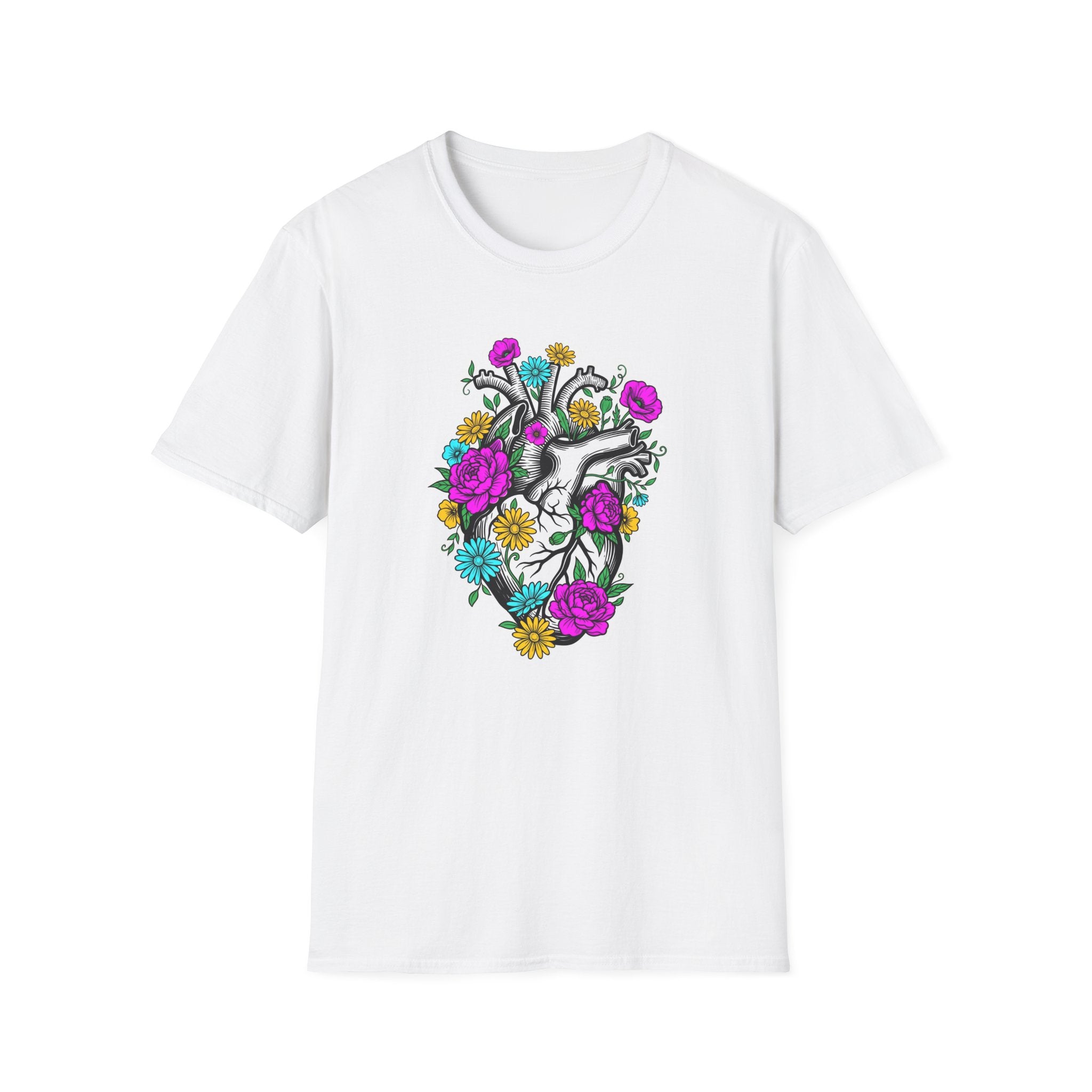 Bright Floral Heart T-Shirt