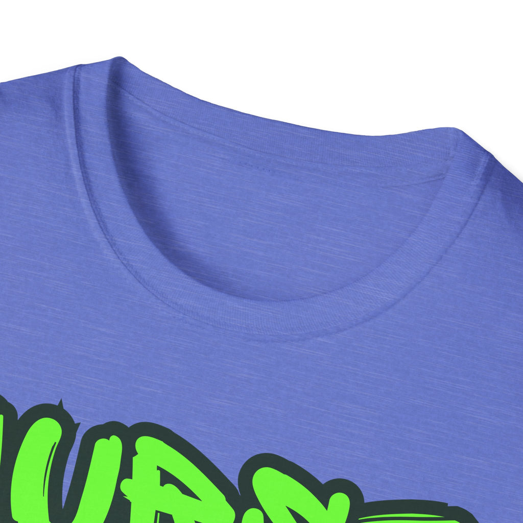Neon Green Graffiti Nurse T-Shirt