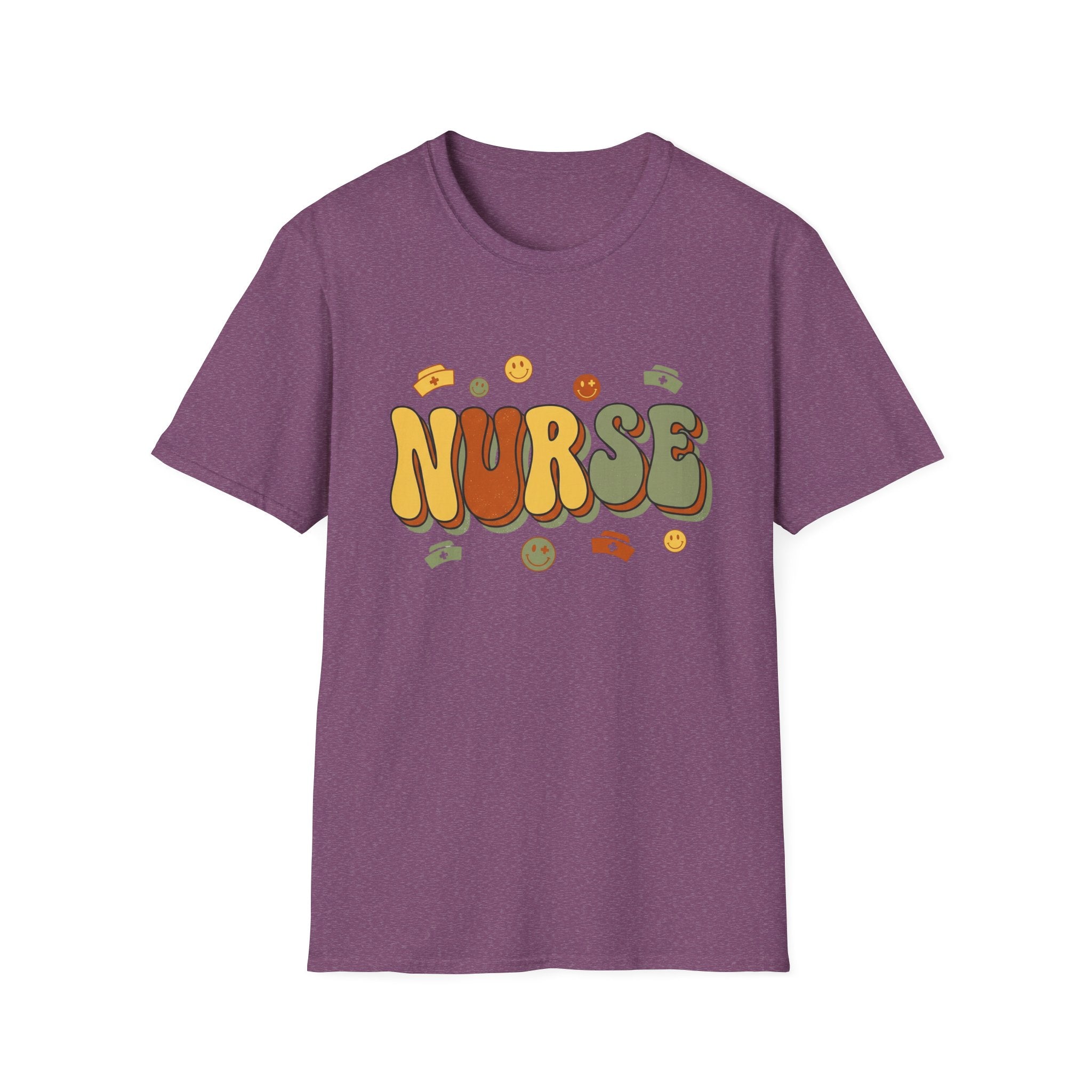 Groovy Bubble Letter Nurse T-Shirt