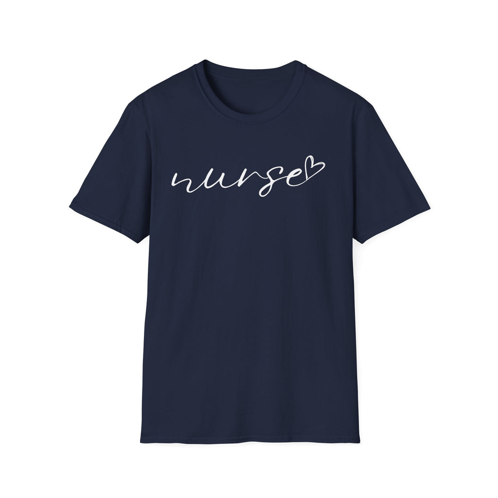 Nurse Script in White T-Shirt