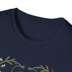 NICU Nurse Floral Stethoscope T-Shirt