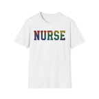 Multicolor Cheetah Print Varsity Nurse T-Shirt