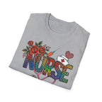 Fun Rainbow Cheetah Nurse T-Shirt