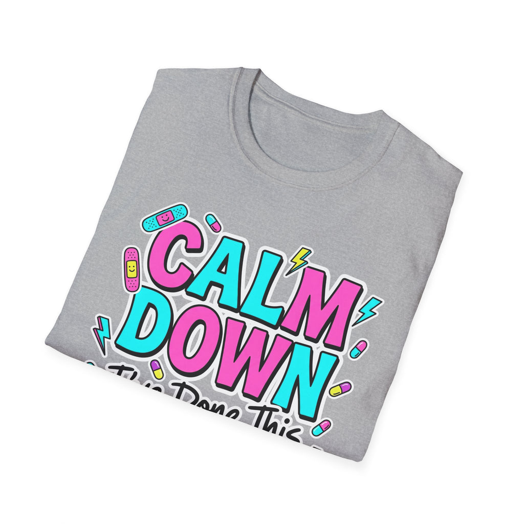 Calm Down Pink and Blue T-Shirt