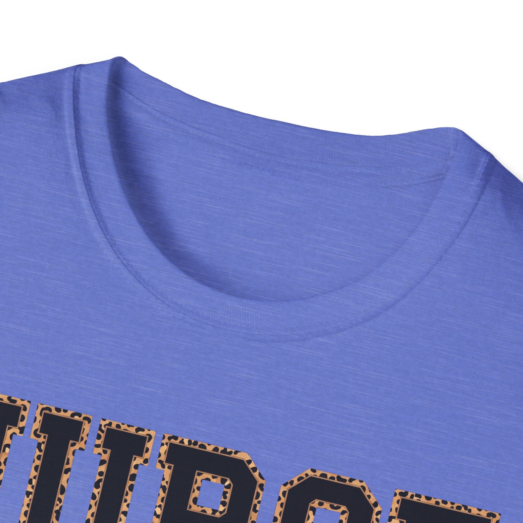 Cheetah Print Outline Varsity Nurse T-Shirt