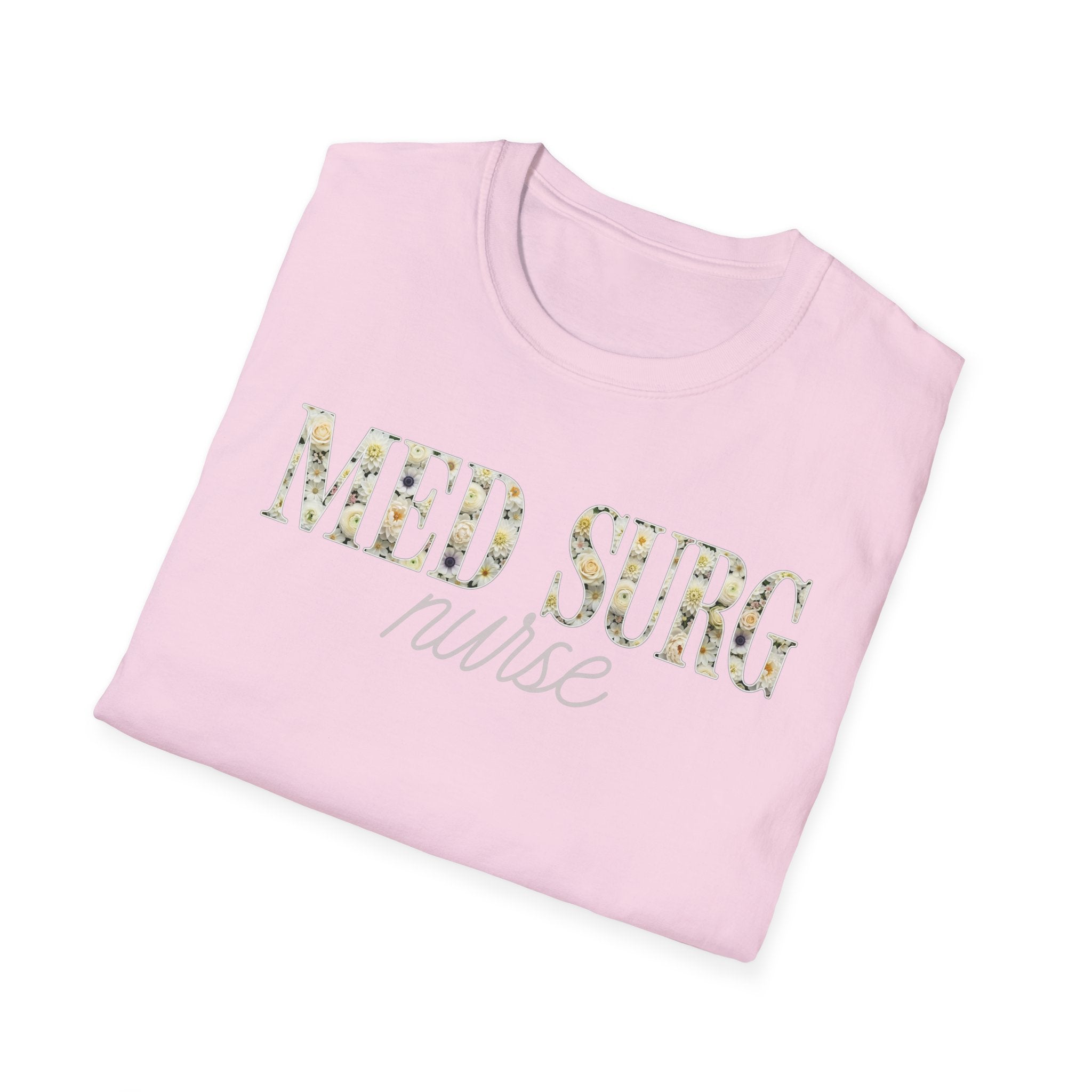 Med Surg Nurse Floral T-Shirt