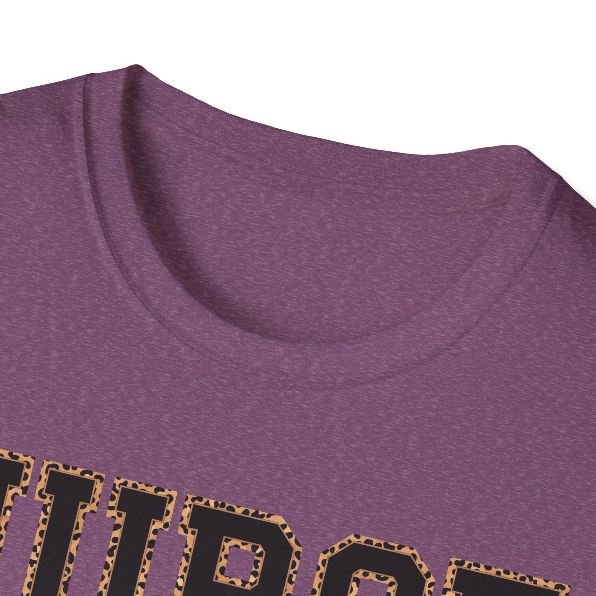 Cheetah Print Outline Varsity Nurse T-Shirt