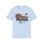 Fun Rainbow Cheetah Nurse T-Shirt