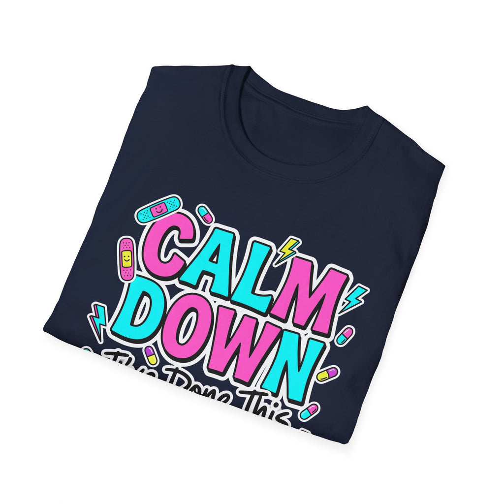 Calm Down Pink and Blue T-Shirt