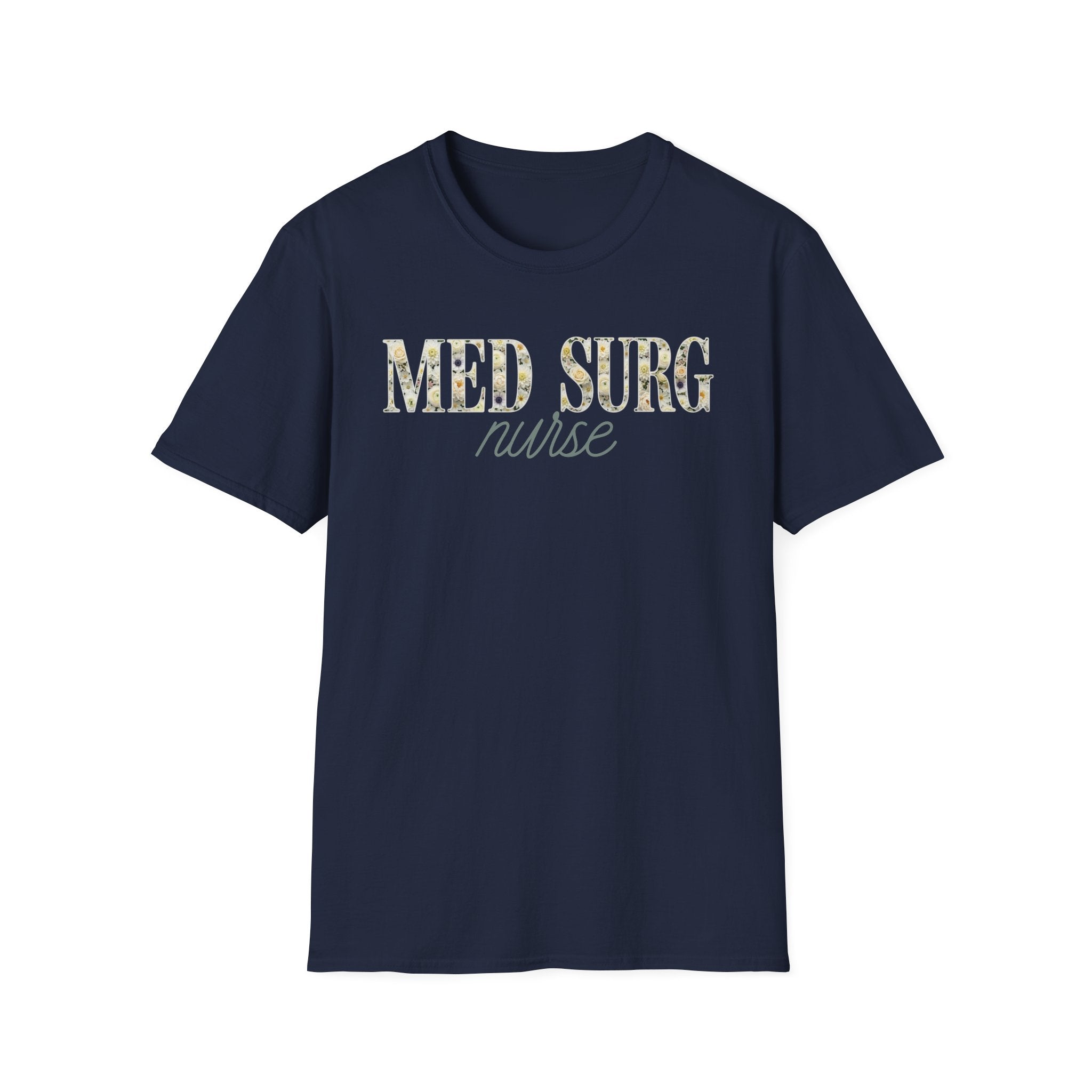 Med Surg Nurse Floral T-Shirt