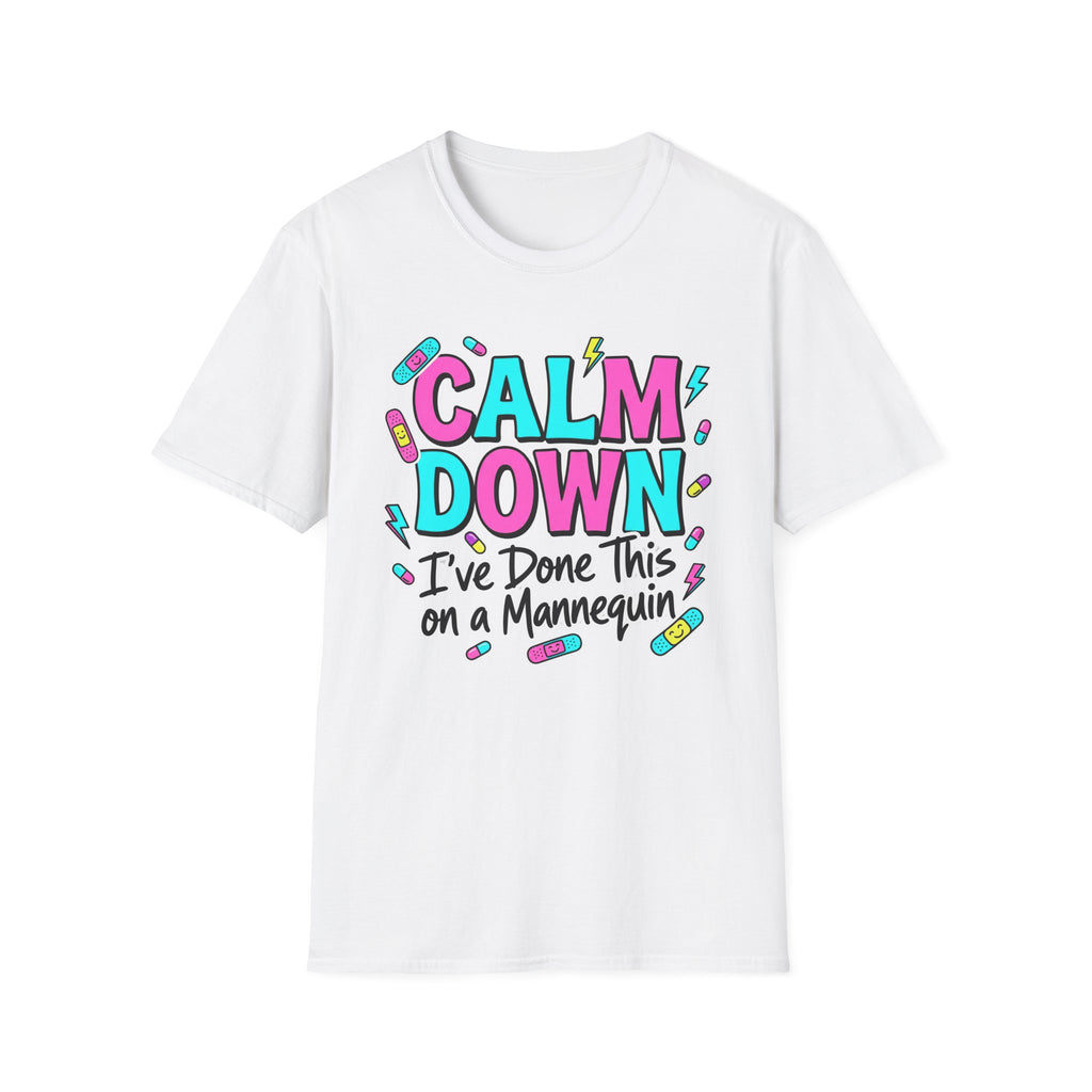 Calm Down Pink and Blue T-Shirt