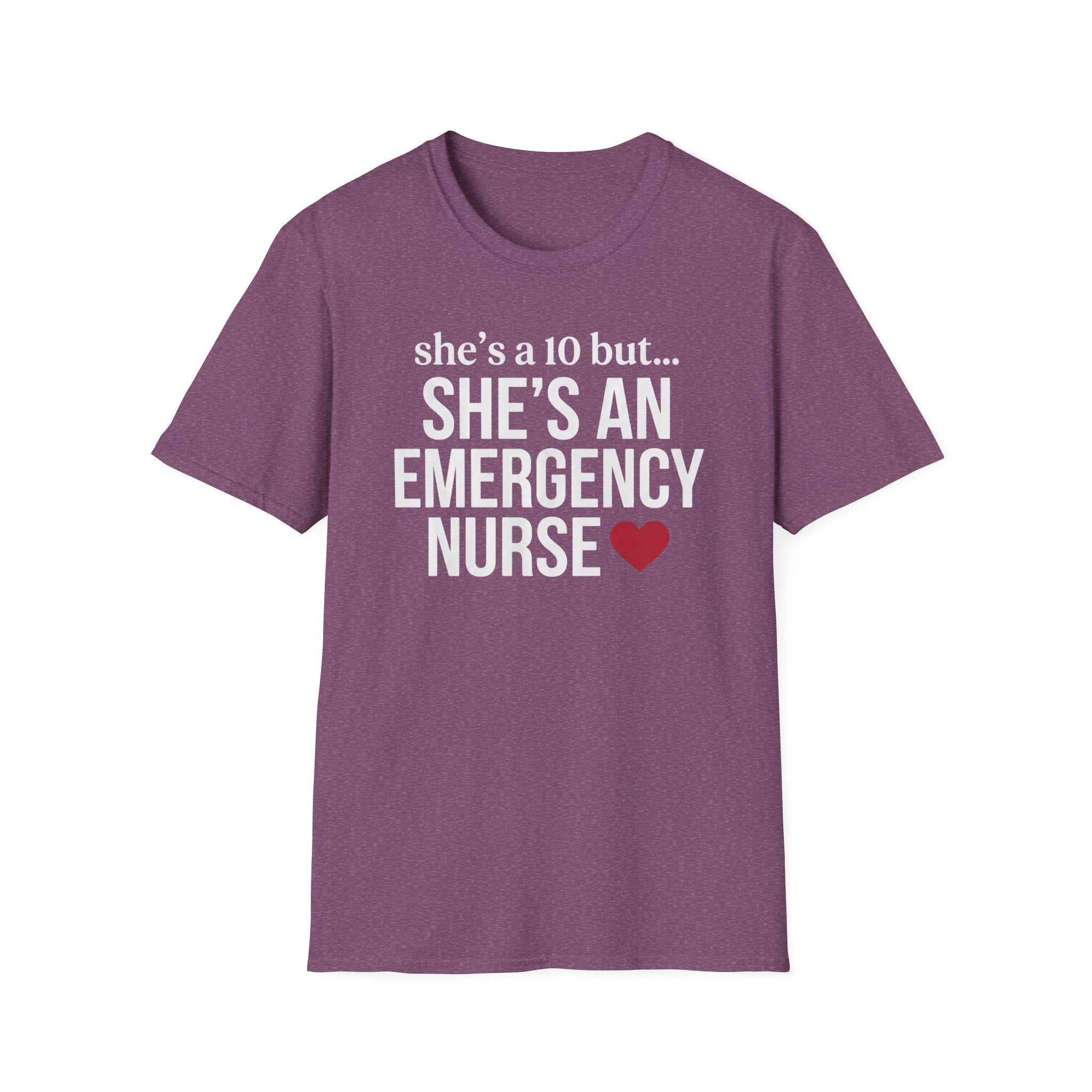 She's a 10 Emergency Nurse Heart Light T-Shirt