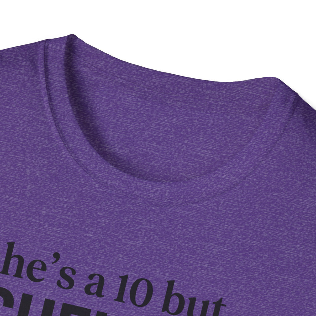She's a 10 Emergency Nurse Heart Dark T-Shirt