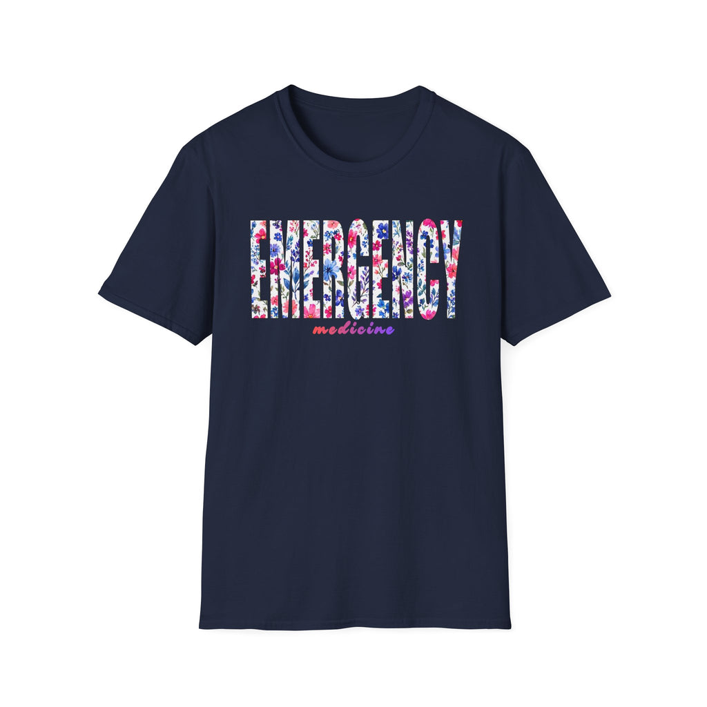 Emergency Medicine Floral T-Shirt