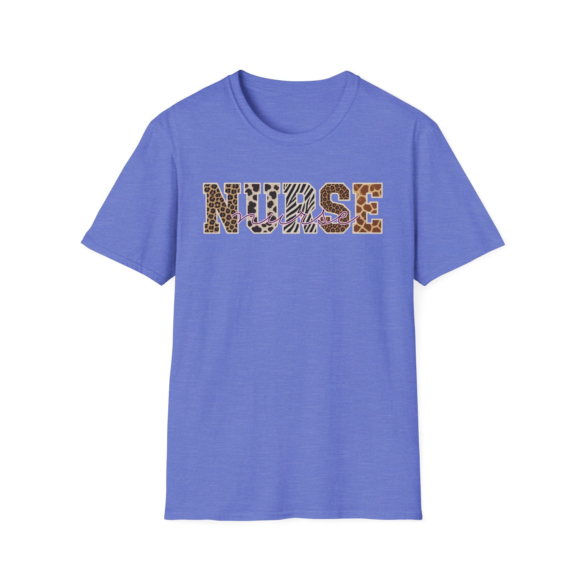 Animal Print Varsity Nurse T-Shirt
