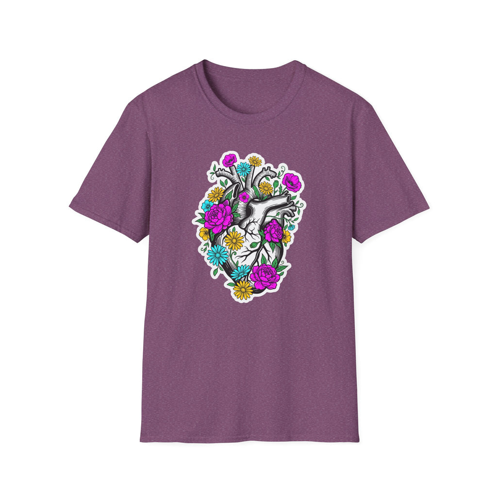 Bright Floral Heart T-Shirt