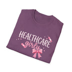 Pink Healthcare Girly T-Shirt