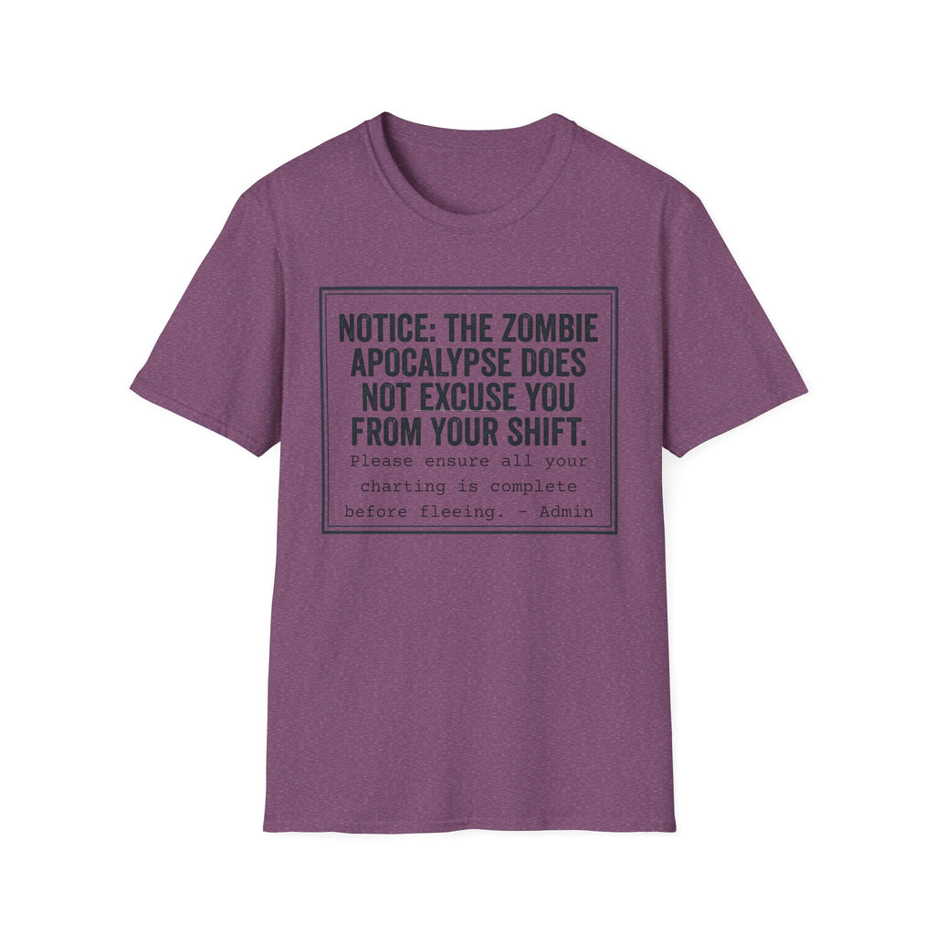 Zombie Apocalypse Notice T-Shirt
