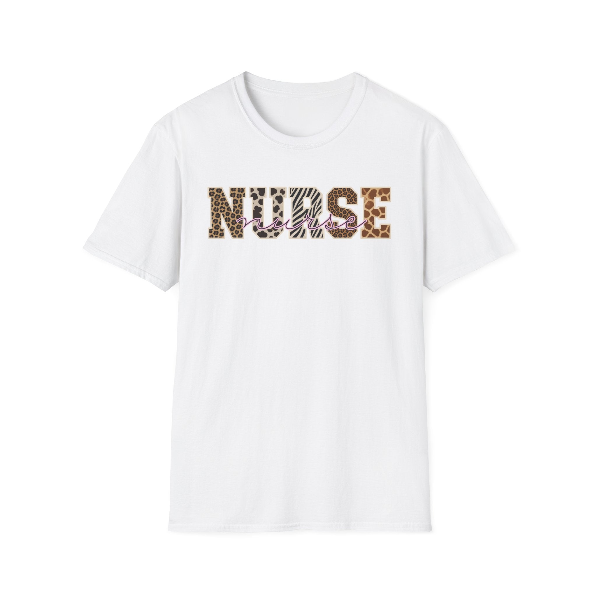 Animal Print Varsity Nurse T-Shirt
