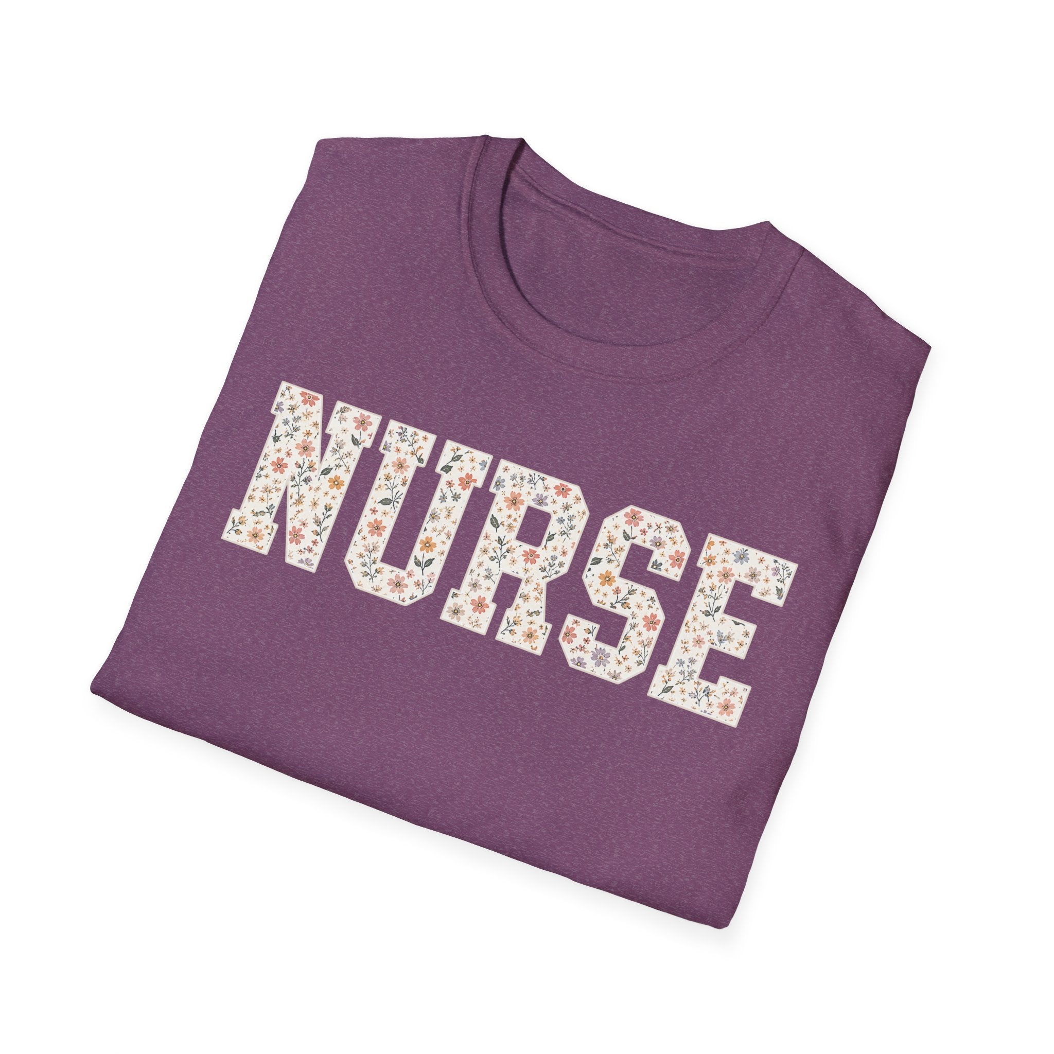 Varsity Floral Nurse T-Shirt