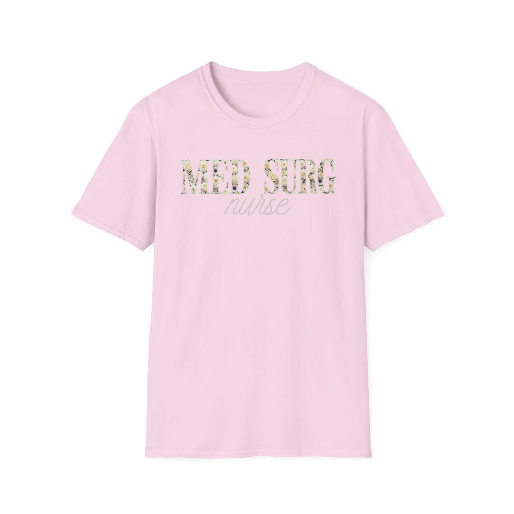 Med Surg Nurse Floral T-Shirt