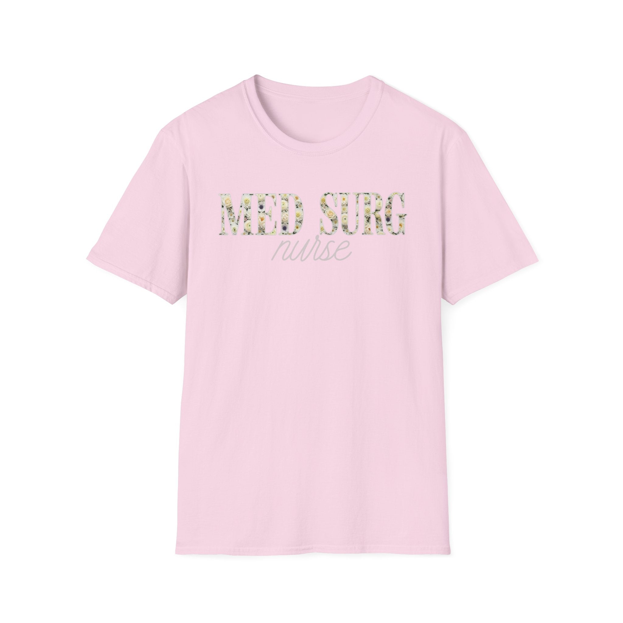Med Surg Nurse Floral T-Shirt