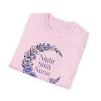 Nightshift Nurse Floral Moon T-Shirt