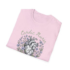 Cardiac Nurse Floral Heart T-Shirt