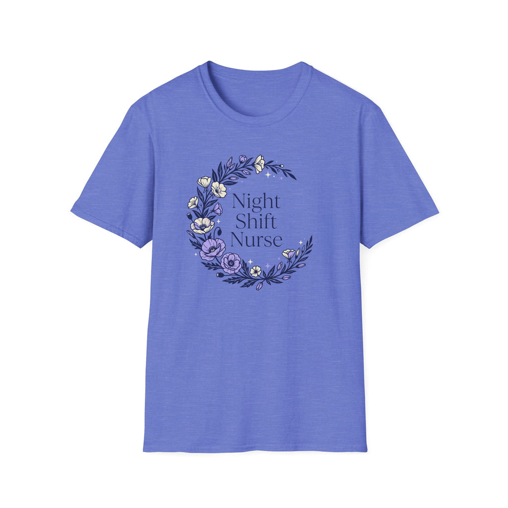 Nightshift Nurse Floral Moon T-Shirt