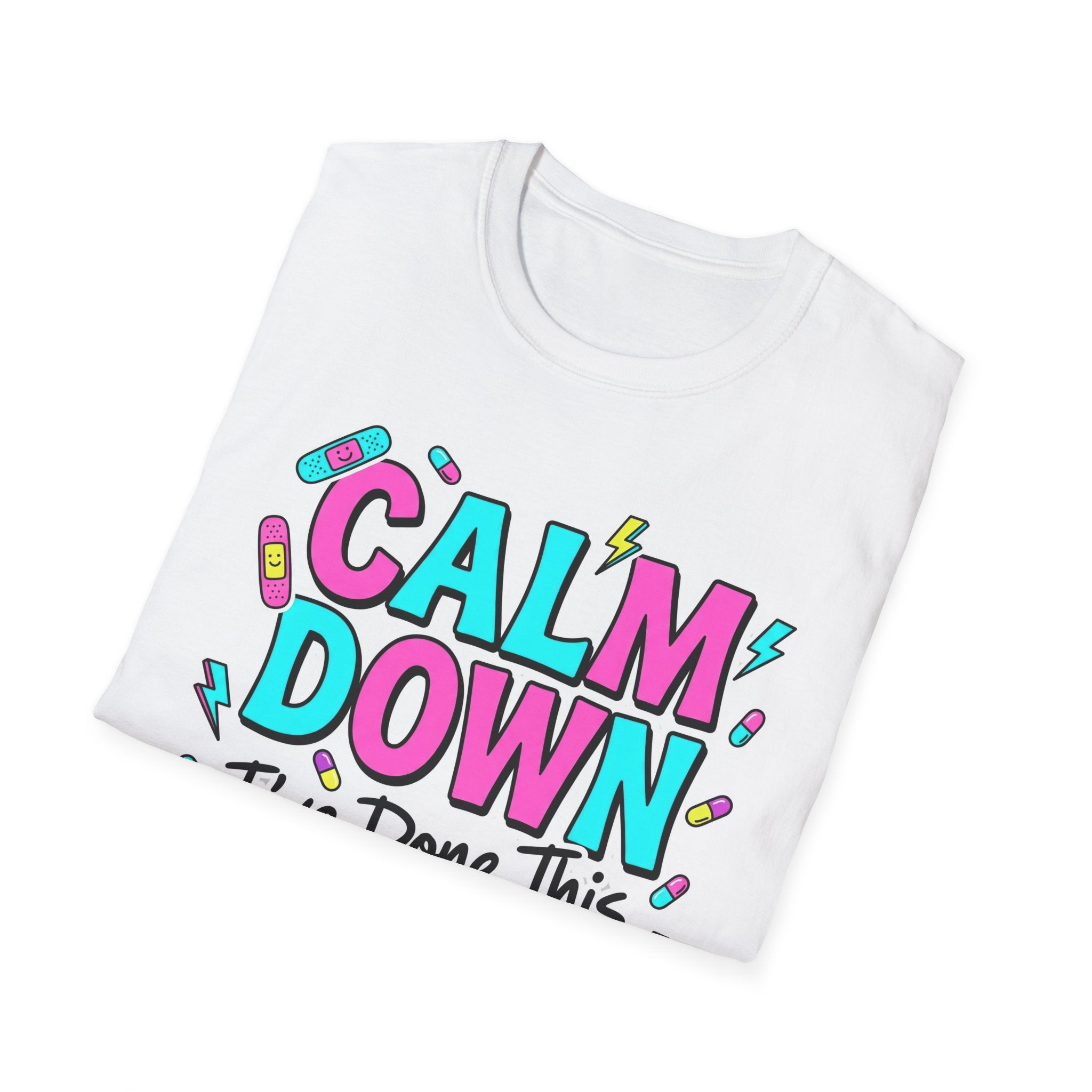 Calm Down Pink and Blue T-Shirt